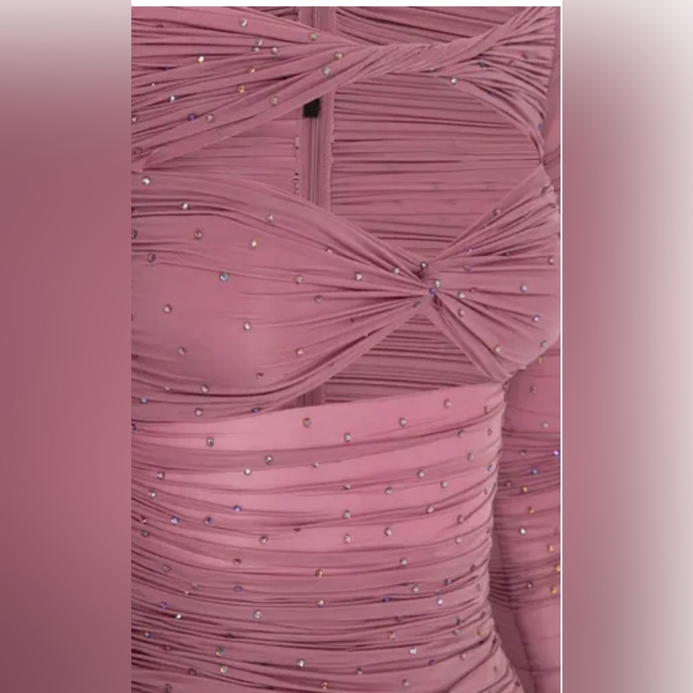 Tinley-crystal-embellished-twist-front-mini-dress - Picture 2 of 3